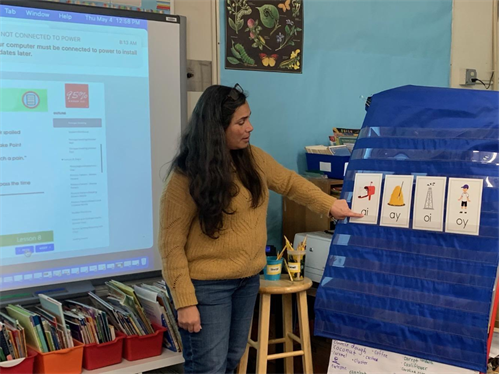Teacher teaching