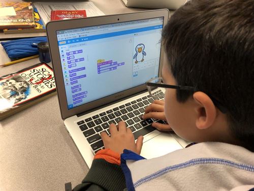Student on lAPTOP
